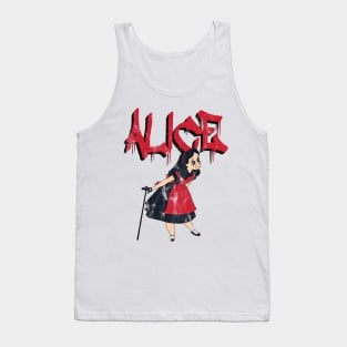 Alice In Wonderland Vs Alice Cooper Tank Top